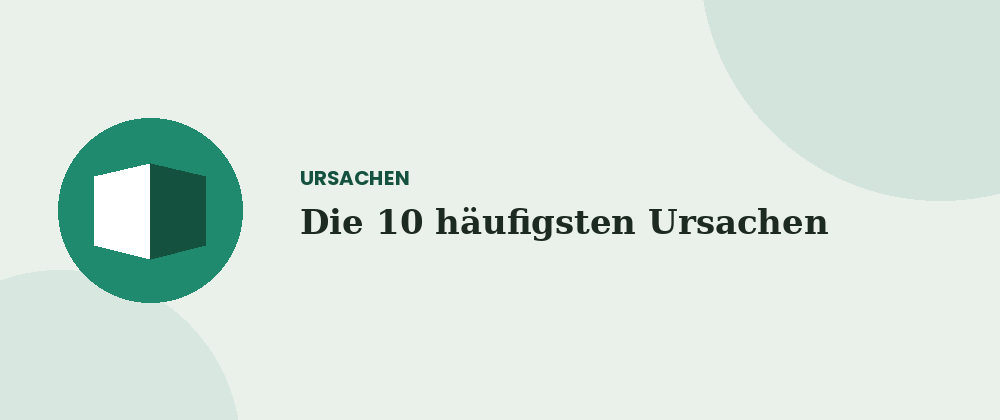 Die 10 häufigsten Ursachen